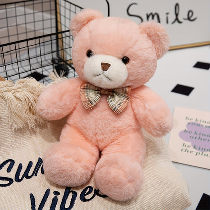 30cm/11.81in Teddy Bear Plush with Bow Tie Ribbon - // Kawaii, Huggable Cuddly Bear for Valentine's Gift, Birthday Present for &, Decor, Collectible Teddy Bear for &