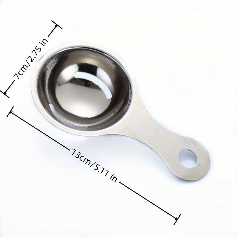 1pc, Premium Stainless Steel Egg Yolk Separator For Restaurant Kitchen- Easy Egg Yolk Filter And Divider Tool For Perfect Cooking And Baking Results - ayq