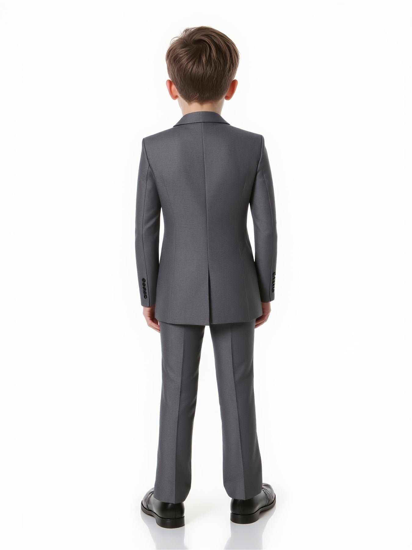 Boys' White Two-Piece Suit Regular Fit for Formal Occasions
