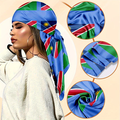 Large African Flag Scarf for Men and Women – Versatile Polyester Wrap