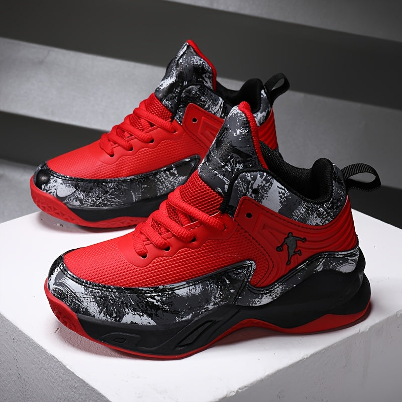 Men's Low-Top Basketball Sneakers | Comfortable Durable Lace-Up Shoes
