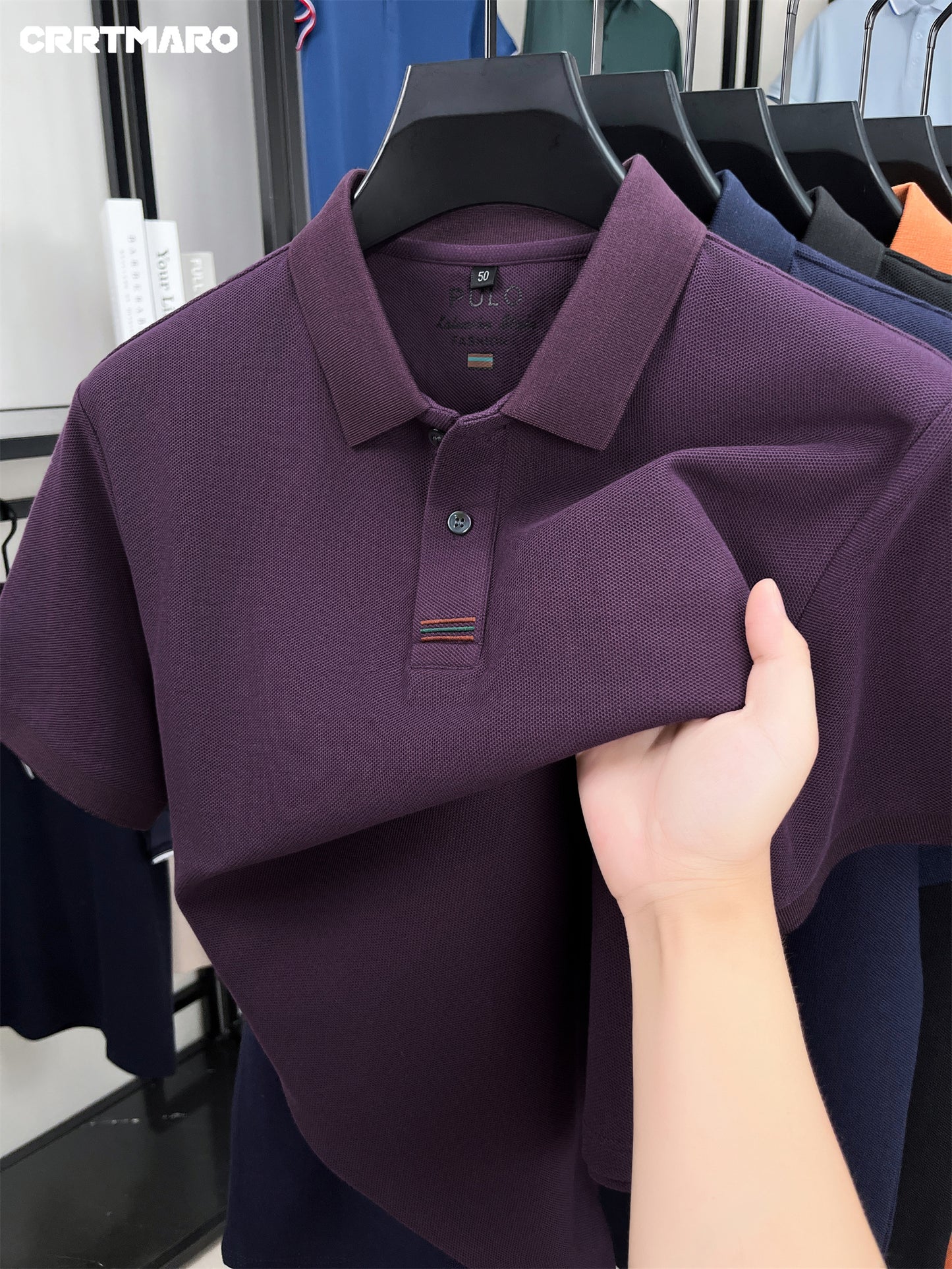 KATMA CRRTMARO Pure Short-Sleeve Men'S Polo Shirt, New Summer Style, Loose And Breathable T-Shirt, Model KYA-6918 - ayq