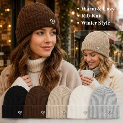 Women's Soft Stretch Winter Beanie Knit Hat for Outdoor & Urban Wear