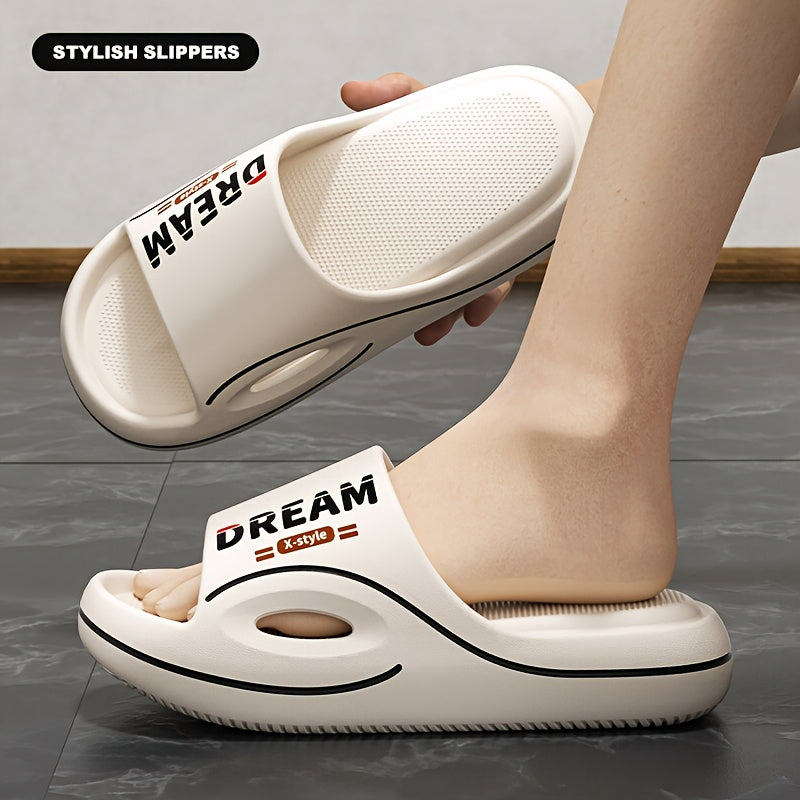Men's Summer Casual Non-Slip EVA Slippers with Thick Sole