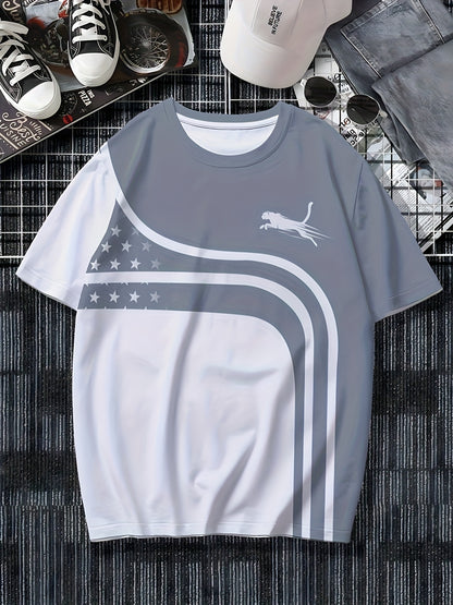 Men's Fashion Casual Round Neck T-shirt