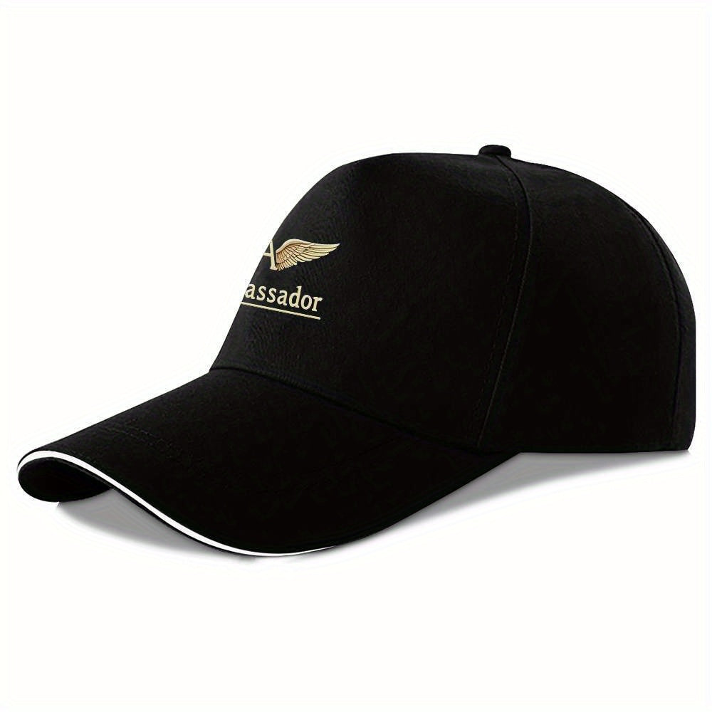 Adjustable Ambassador Emblem Baseball Cap with Crown & Wings