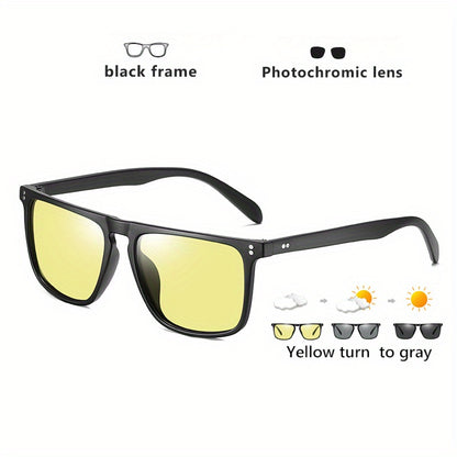 Photochromic Full Rim Sunglasses for Men and Women, UV Protection