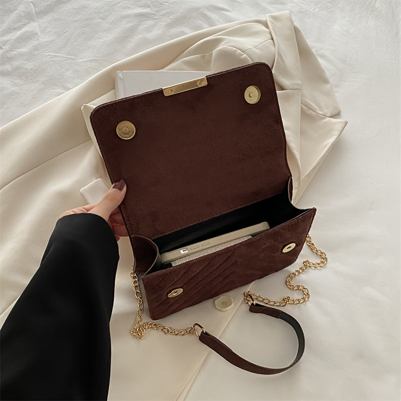 2025 Spring New Stylish Small Square Bag, Retro Fashion, Minimalist Niche Handbag for Women, Suitable for Commuting And Crossbody Use