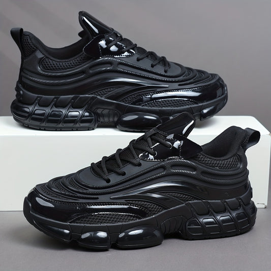 Men'S Casual Low-Top Lace-Up Sneakers, Lightweight And Breathable Running Shoes, Comfortable Lining Suitable for All Seasons - ayq