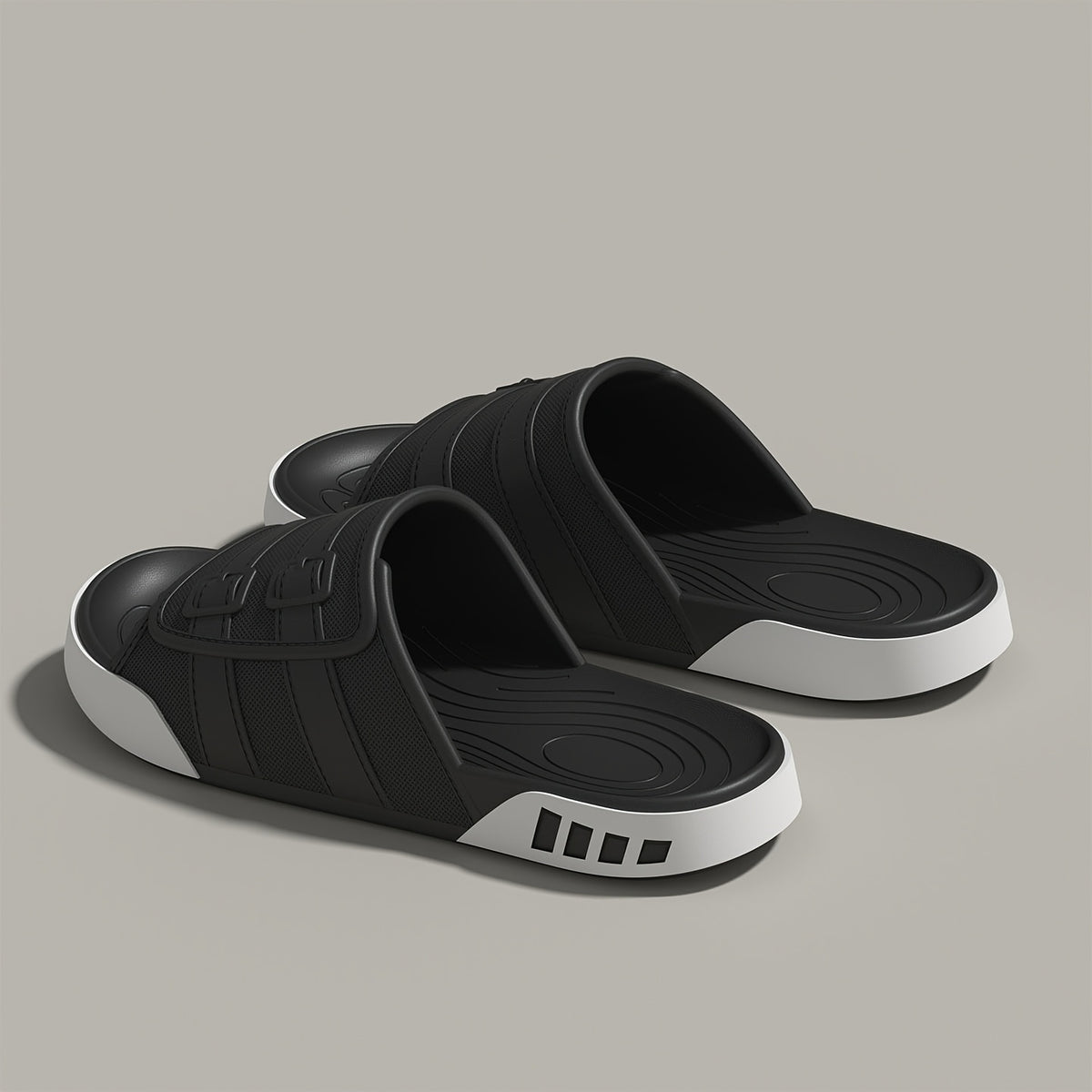 Vintage Wide-Fit EVA Slip-On Slippers for Indoor & Casual Use