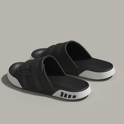 Vintage Wide-Fit EVA Slip-On Slippers for Indoor & Casual Use