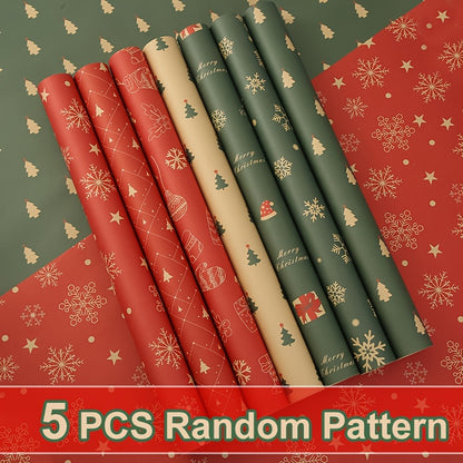 New Christmas-Themed Wrapping Paper, Gift Wrap for New Year Presents, Birthday Boxes & Party Favors – Perfect for Holidays and Celebrations, Holiday Presents, Celebration Decor, Festive Design, Seasonal Print, Durable Wrap,