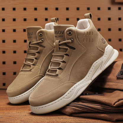 Men's Large Size High-Top Sneakers Casual Outdoor Boots