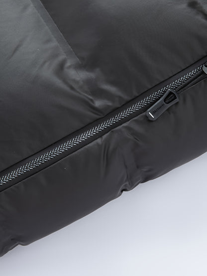 Men'S Heavyweight Winter Jacket - Thermal Insulated Coat with Zipper Closure, Slim Fit Formal & Casual Outerwear in Dark Green/Blue, Polyester-Lined Cold Weather Jacket for Everyday & Special Occasions, Winter Coats, Seasonal