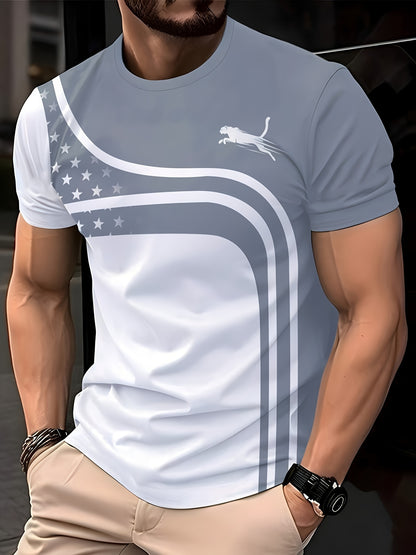 Men's Fashion Casual Round Neck T-shirt