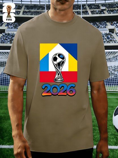 Men's FIFA 2026 Casual Crew Neck T-Shirt for Training & Running