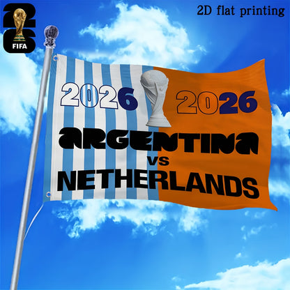 2026 FIFA World Cup Maple & Clutch Mascot Square Flag