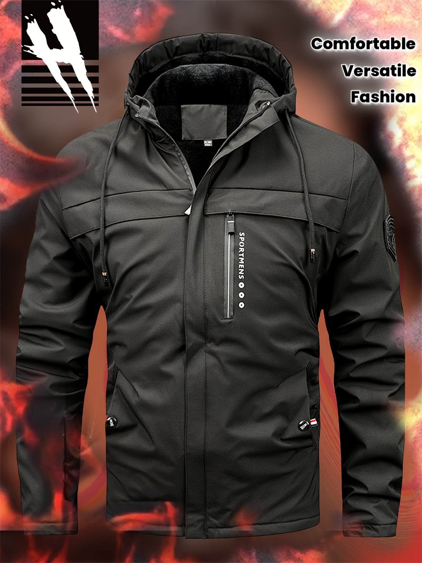 Men's Slim-Fit Korean Style Casual Windbreaker for Fall