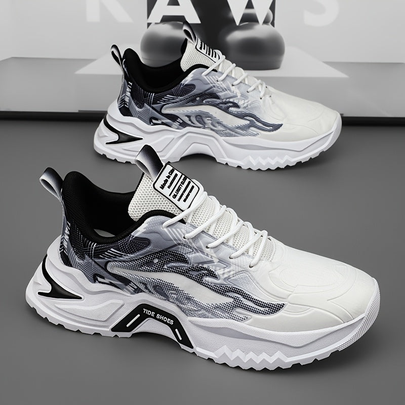 Men's Low-Top Skate Shoes - Breathable PU/Fabric Upper, EVA Cushioned Insole  Durable PVC Sole - Lace-Up Design with Letter Print/Stripes/Solid Colors for Urban Streetwear  Casual Wear