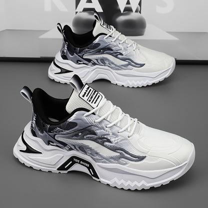 Men's Low-Top Skate Shoes - Breathable PU/Fabric Upper, EVA Cushioned Insole  Durable PVC Sole - Lace-Up Design with Letter Print/Stripes/Solid Colors for Urban Streetwear  Casual Wear