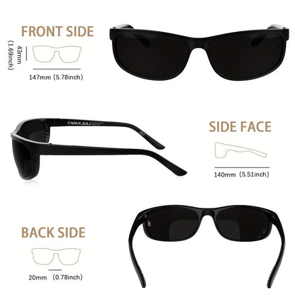 MAXJULI XL Non-Polarized Sport Glasses with TR Frame for Men & Women