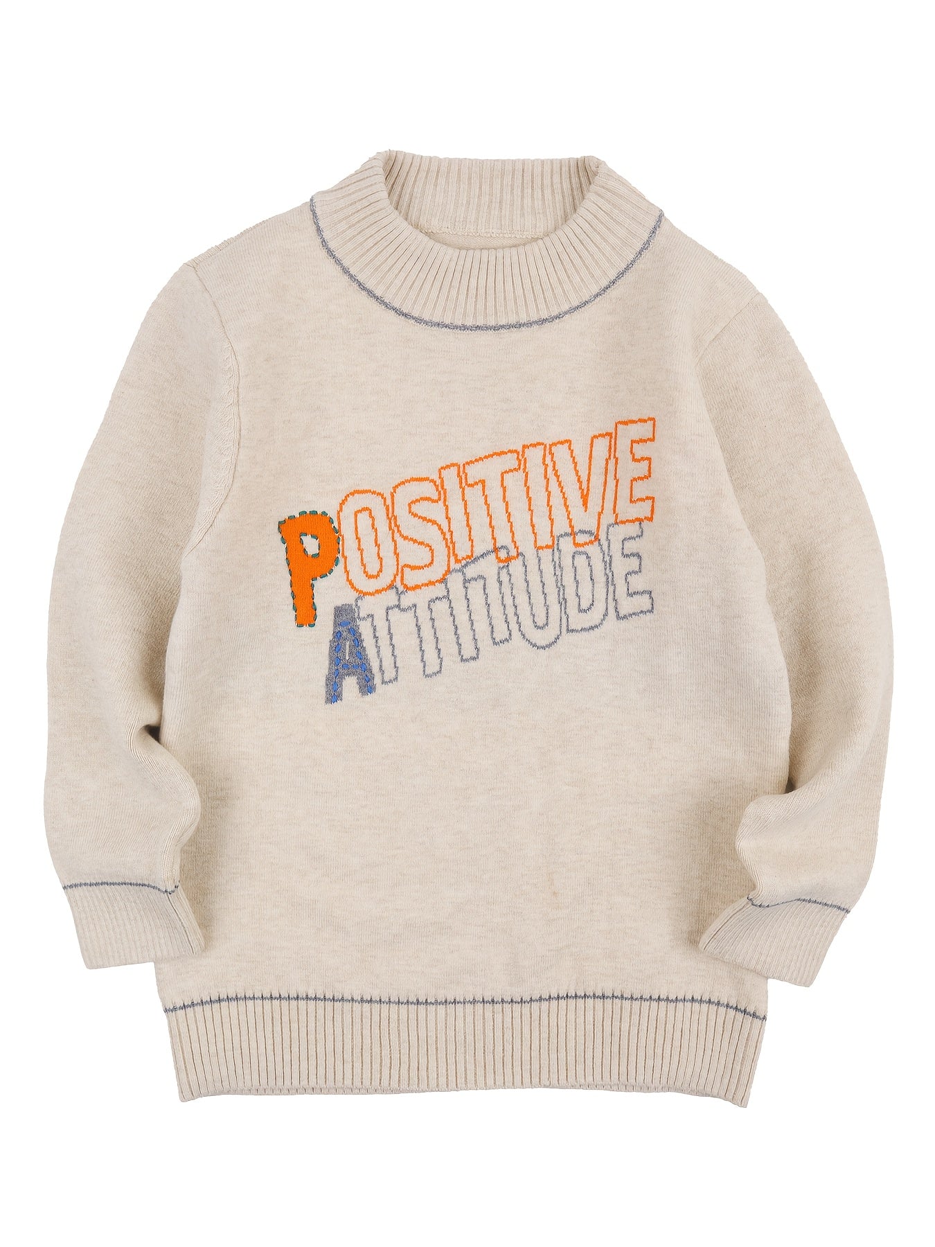 Boys' Thermal Cotton Base Layer with Letter Jacquard - Fall/Winter