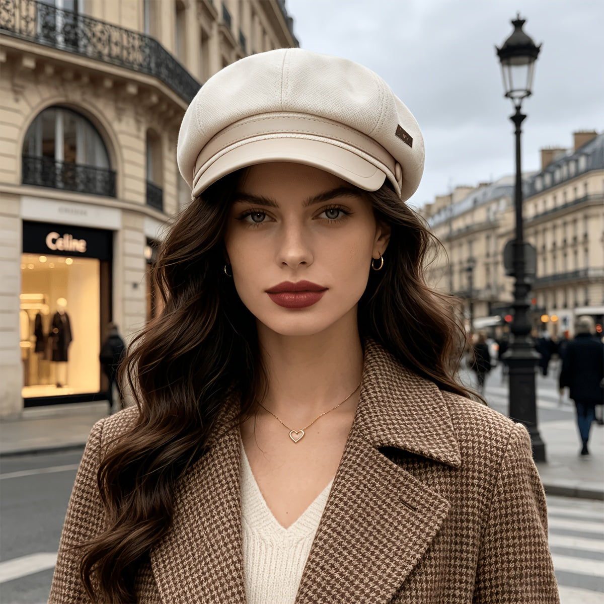 Women's All-Season Vintage Japanese Casual Hat with Classic Style