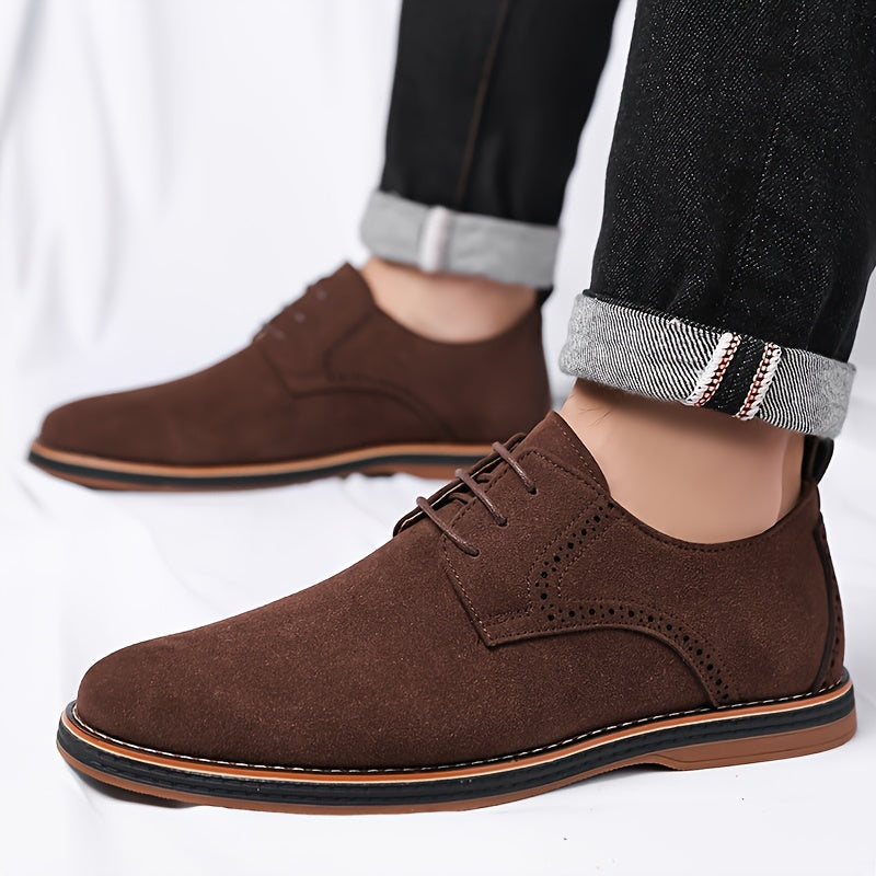 Men's Lace-Up Oxford Shoes, Casual Business, All-Season Comfort