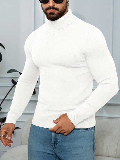 Men'S New Style Available in Multiple Colors, Classic Turtleneck Sweater