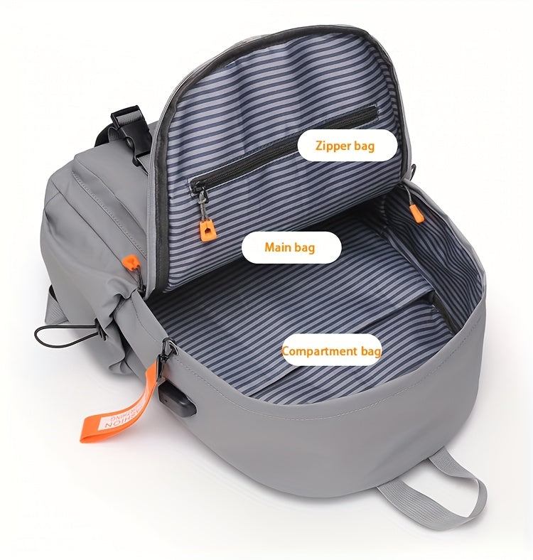 Stylish Minimalist Style Large Capacity Unisex Shoulder Bag, High-Quality Durable Scratch-Resistant Material Casual Shoulder Bag with Multiple Pockets and Compartments Design, Suitable for Daily Commuting and Travel
