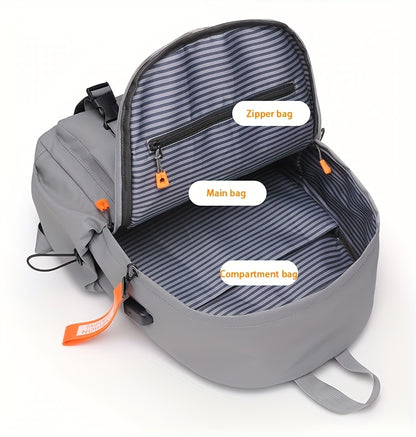 Stylish Minimalist Style Large Capacity Unisex Shoulder Bag, High-Quality Durable Scratch-Resistant Material Casual Shoulder Bag with Multiple Pockets and Compartments Design, Suitable for Daily Commuting and Travel