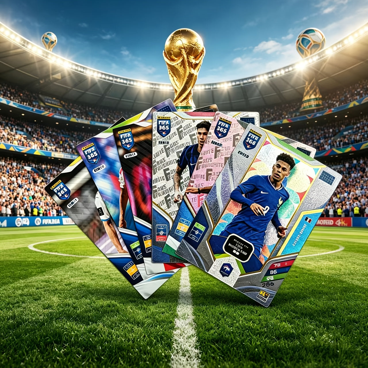 2026 World Cup Football Star Collector Card Pack - 6 Random Cards