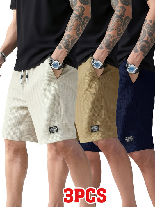 Men's Lightweight Athletic Shorts with Drawstring Waist & Pockets