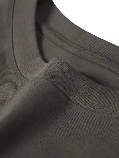 Men'S Happy New Year Graphic T-Shirt - Casual Long Sleeve Crew Neck, White with Black Lettering & Festive Design, Loose Fit for Spring/Fall, Perfect for Casual Attire, Festive Clothing | Festive Graphic Tee | Comfortable Fit