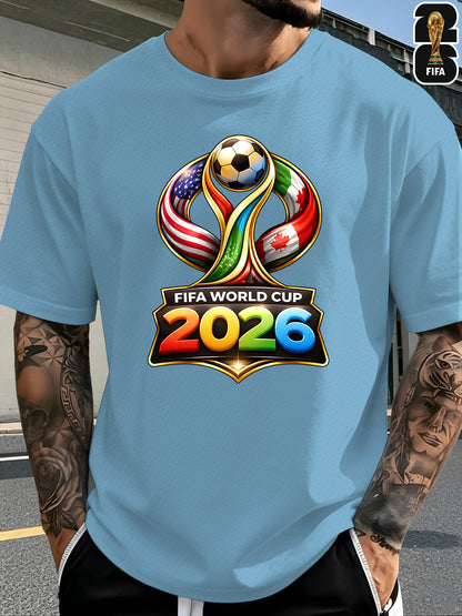 Men's FIFA 2026 World Cup Cotton Blend Casual T-Shirt