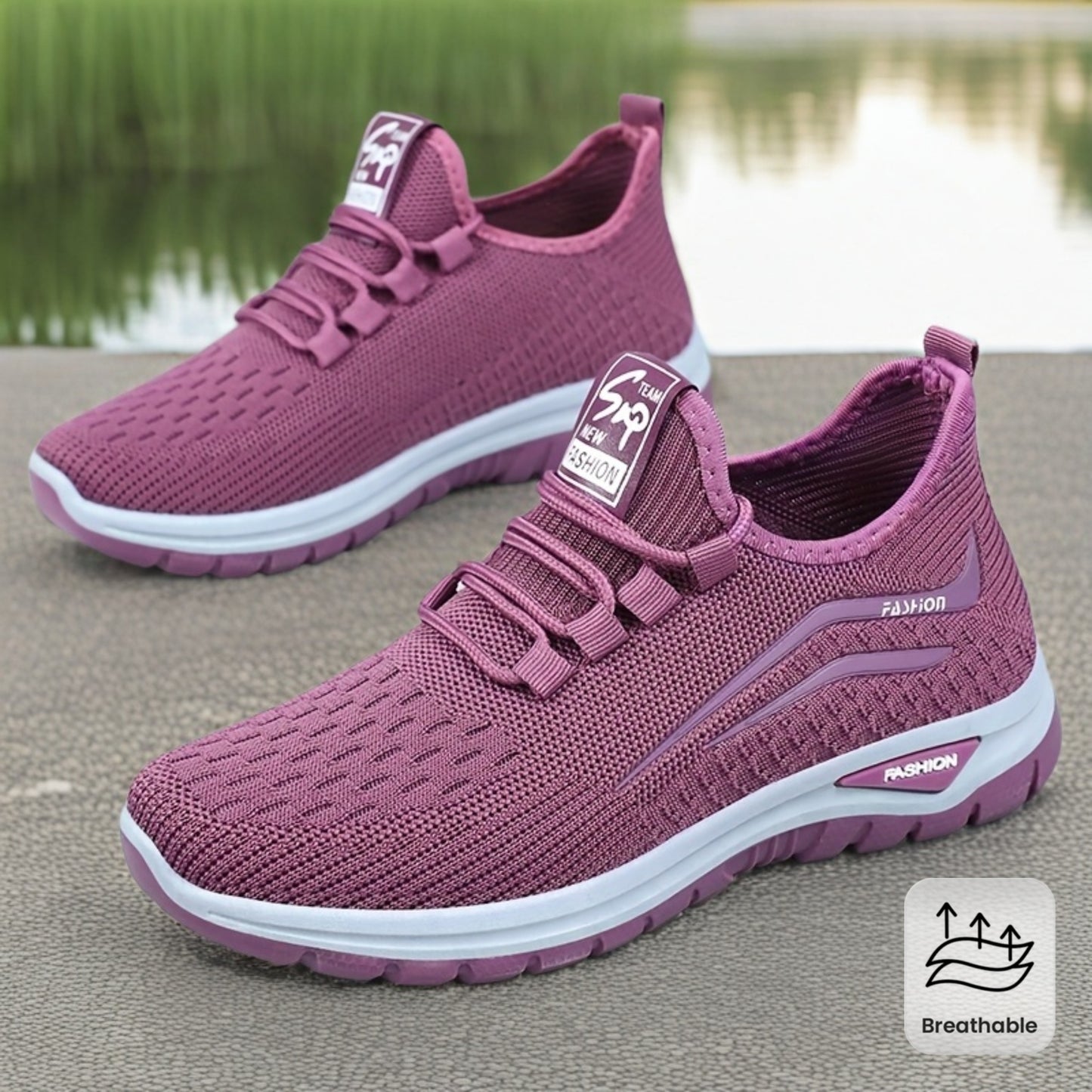 Women's Casual Low-Top Sneakers Breathable Fabric All-Season