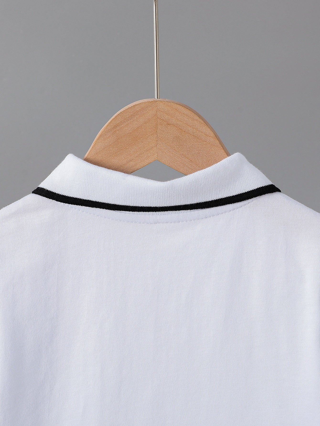 Kids' Summer Cotton Polo Shirt with Geometric Print
