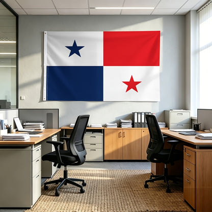 Panama Flag Cheer Banner Single-Sided Polyester Flag