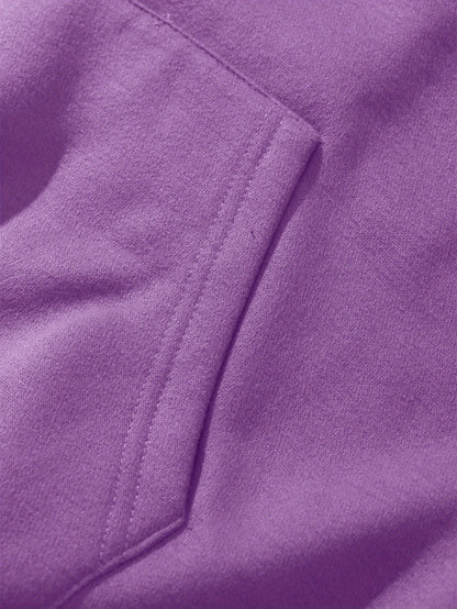 Women'S Pink "Happy New Year 51.46meter Print Hoodie - Cozy Casual Pullover with Golden Glittery Lettering, Long Sleeves, and Drawstring Hood, Perfect for Winter Celebrations, Winter Hoodie | Festive Print Hoodie | Stretchy F