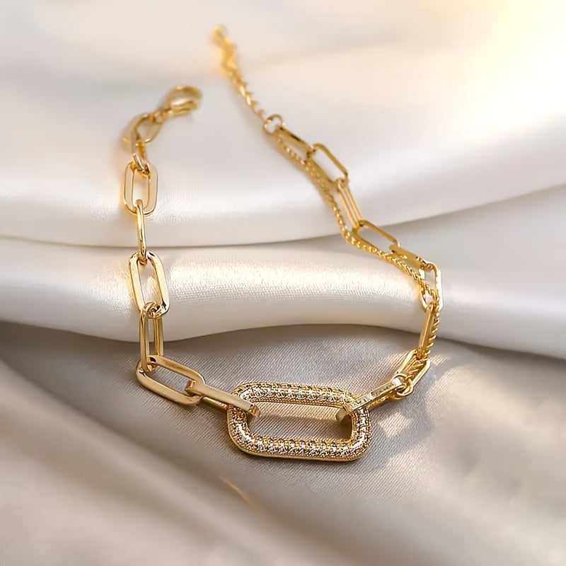 Women's Vintage Boho Zinc Alloy Geometric Square Bracelet