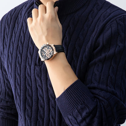 New Men'S Christmas Gift: a Thick, Warm, And Cold-Resistant Knitted Sweater with a Cable-Knit Design And a Zippered Collar, Suitable for Both Layering And Wearing Alone, Perfect for Casual And Versatile Outfits