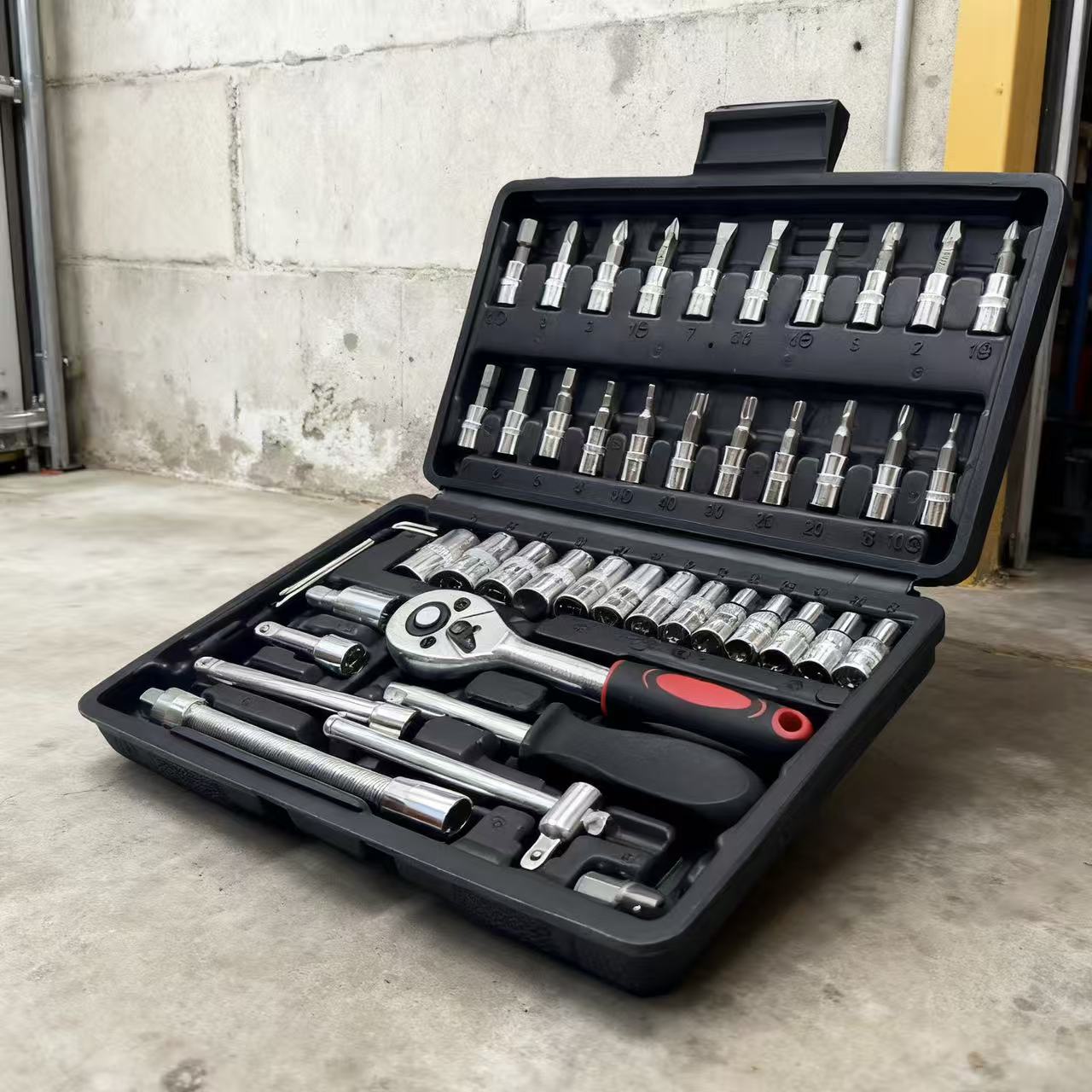 Multifunctional Car Repair Tool Set | High-Hardness Chrome Vanadium Steel, Universally Applicable for Home and Professional Garages, Mechanical Operation