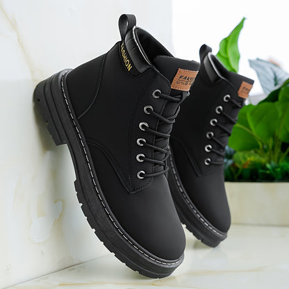 Men's All-Season Casual Hiking Boots with PU Upper