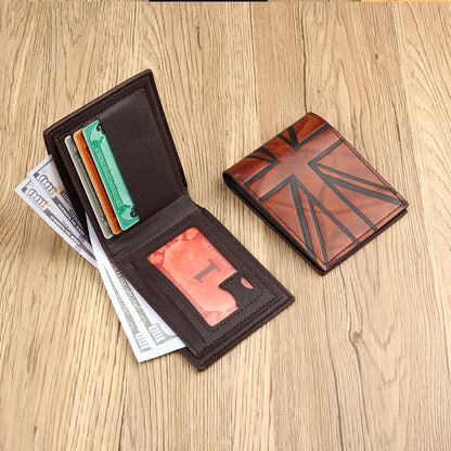 Zuolaiwt European And American Retro Short Wallet for Men with a Large Capacity Coin Purse And Multiple Card Slots