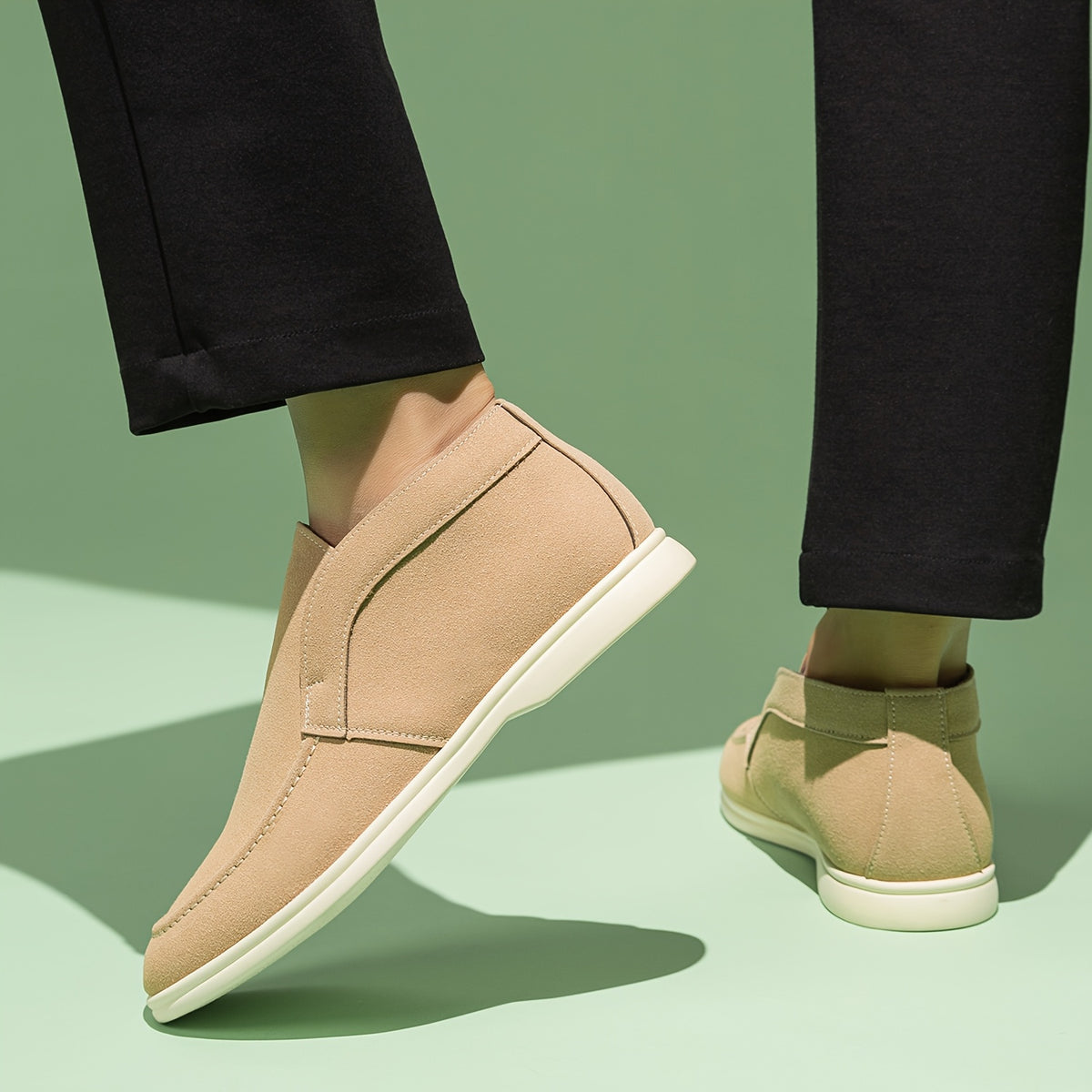 Men's Lightweight PU Loafers Casual Slip-On Moccasins