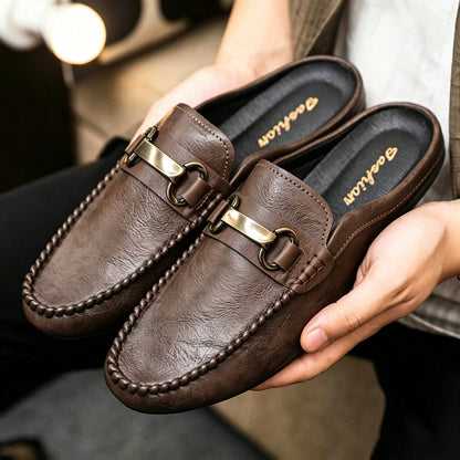 Men's Slip-On Loafers Soft Sole Casual Moccasins Brown Black