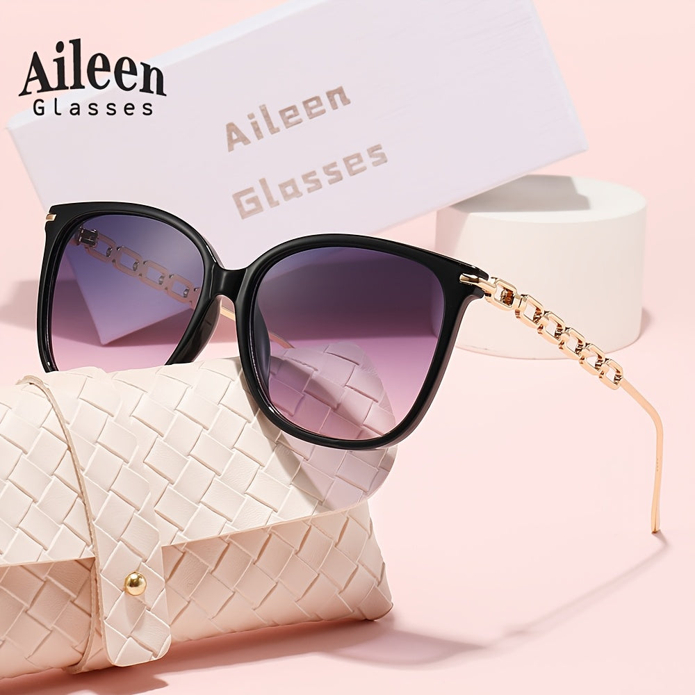 Aileen Oversized Polarized Sunglasses with Aluminum Frame