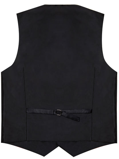 DOCAPEITON Men'S Christmas Vest - Formal & Casual Holiday Party Outfit with Button Front Closure, Non-Stretch Fabric - Green & Golden Snowflake, Tree, Firework Designs - Perfect for Xmas, New Year's, Weddings - Adult Men'S Fe