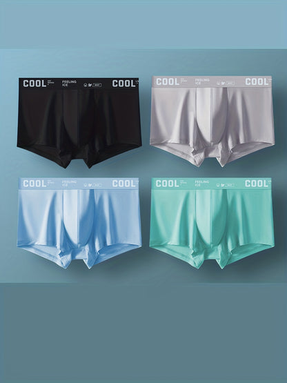 Men's Breathable Ultra-Thin Boxer Briefs, Stretchy & Lightweight