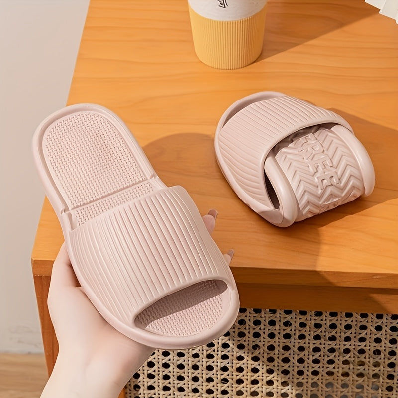 Unisex EVA Casual Summer Slippers with Non-Slip Ribbed Sole